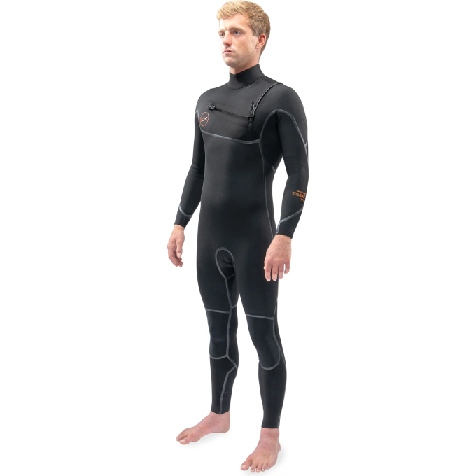 Гидрокостюм DAKINE MEN'S CYCLONE CHEST ZIP FULL SUIT 4/3mm Black, размер S