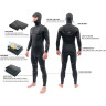 Гидрокостюм DAKINE MEN'S CYCLONE ZIP FREE HOODED 4/3mm Black Размер L