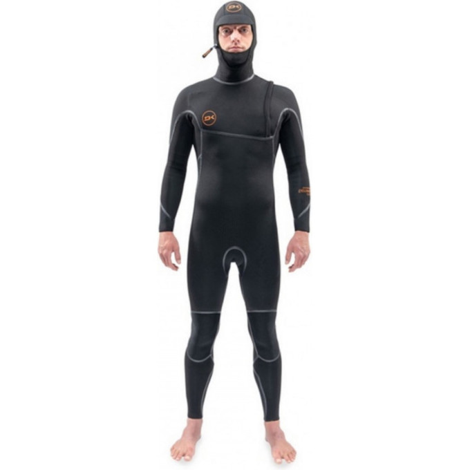 Гидрокостюм DAKINE MENS CYCLONE ZIP FREE HOODED 6/4mm BLACK, L