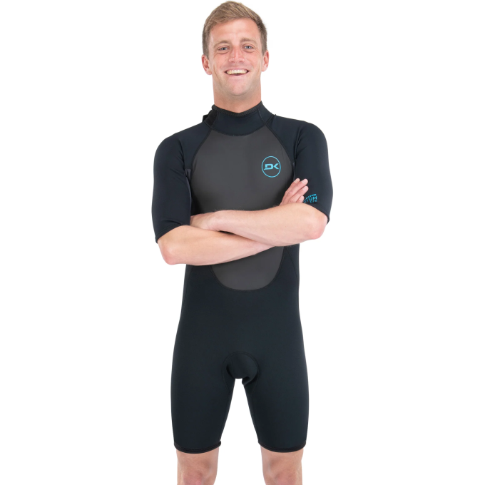 Гидрокостюм DAKINE MEN'S QUANTUM BACK ZIP SHORTY 2\2mm F\L Black/Grey, размер MT