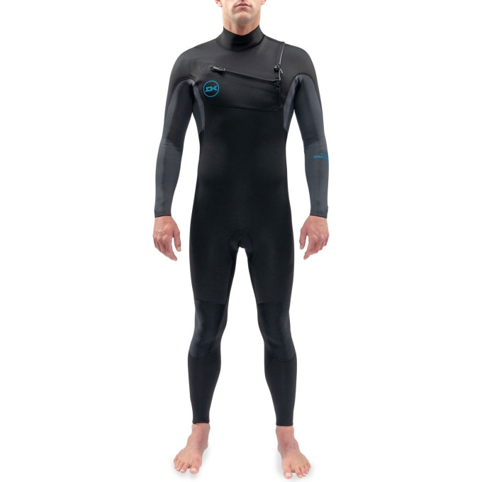 Гидрокостюм DAKINE MEN'S QUANTUM CHEST ZIP FULL SUIT 3/2mm Black/Grey Размер S