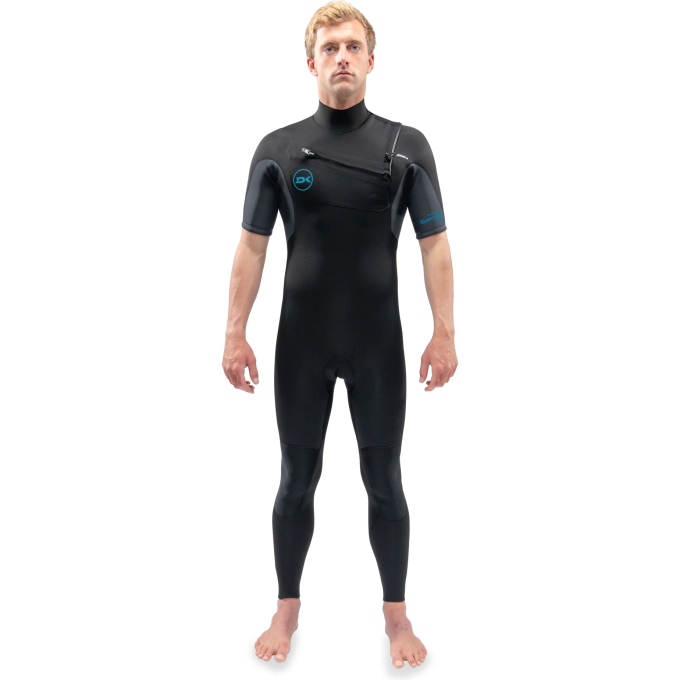Гидрокостюм DAKINE MEN'S QUANTUM CHEST ZIP SHORT SLEEVED FULL SUIT 2/2mm Black/Grey, размер XLS