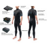 Гидрокостюм DAKINE MEN'S QUANTUM CHEST ZIP SHORT SLEEVED FULL SUIT 3/2mm Black/Grey Размер L