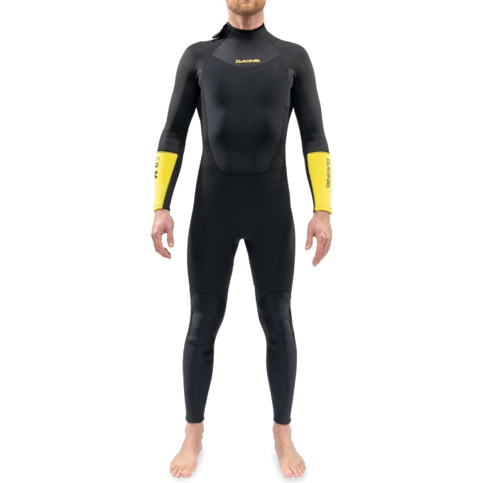 Гидрокостюм DAKINE MEN'S RTA BACK ZIP FULL SUIT 5/3mm Black/Yellow Размер L