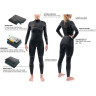 Гидрокостюм женский DAKINE WOMEN'S CYCLONE ZIP FREE FULL SUIT 4/3mm Black Размер 12