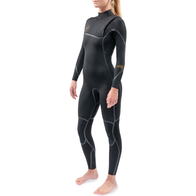Гидрокостюм женский DAKINE WOMEN'S CYCLONE ZIP FREE FULL SUIT 4/3mm Black Размер 12