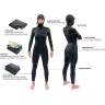 Гидрокостюм женский DAKINE WOMEN'S CYCLONE ZIP FREE HOODED 5/4mm Black Размер 10