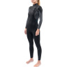 Гидрокостюм женский DAKINE WOMEN'S QUANTUM CHEST ZIP FULL SUIT 3/2mm Black/Grey Размер 14