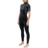 Гидрокостюм женский DAKINE WOMEN'S QUANTUM CHEST ZIP SHORT SLEEVED FULL SUIT 3/2mm Black/Gre Размер 14