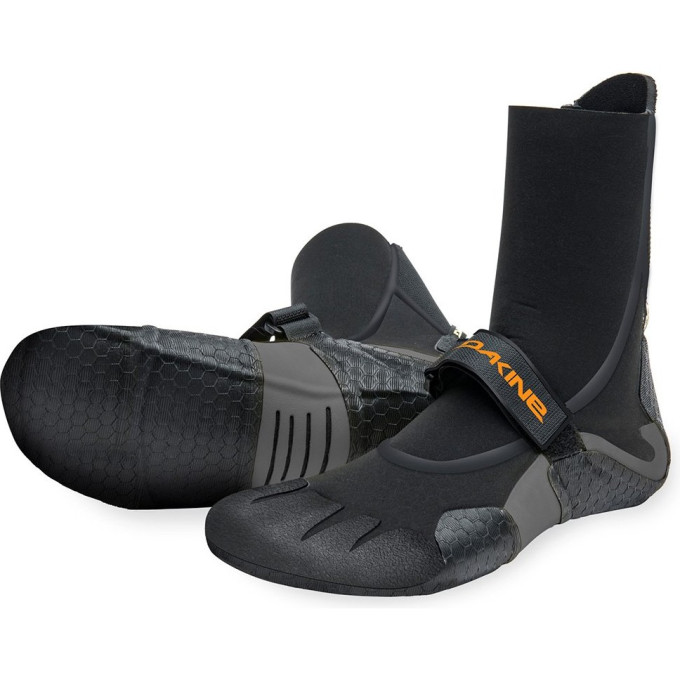 Гидротапки DAKINE UNISEX CYCLONE ROUND TOE BOOT 7/5мм черные, размер 6