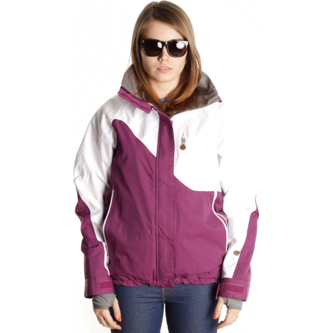 Куртка DAKINE 15К WOMENS ASHBY JACKET WHITE / PLUM Размер M