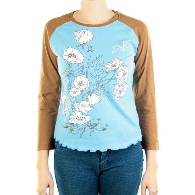 Лонгслив DAKINE 3/4 DK POPPY RAGLAN LBE/BN Размер L