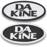 Наклейка на доску DAKINE RETRO OVAL STOMP BLACK / WHITE