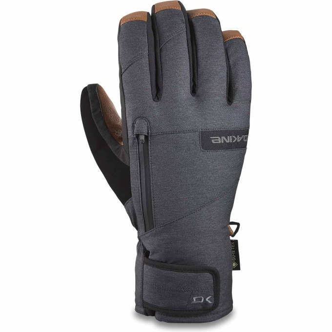 Перчатки DAKINE LEATHER TITAN GORE-TEX SHORT GLOVE CARBON Размер XL