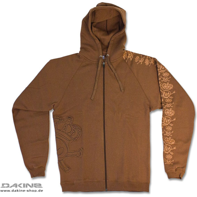 Толстовка DAKINE THE SKULLS ZIP HOODIE BROWN Размер L