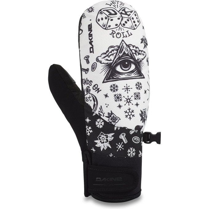 Варежки женские DAKINE ELECTRA MITT WHITE/BLACK Размер M