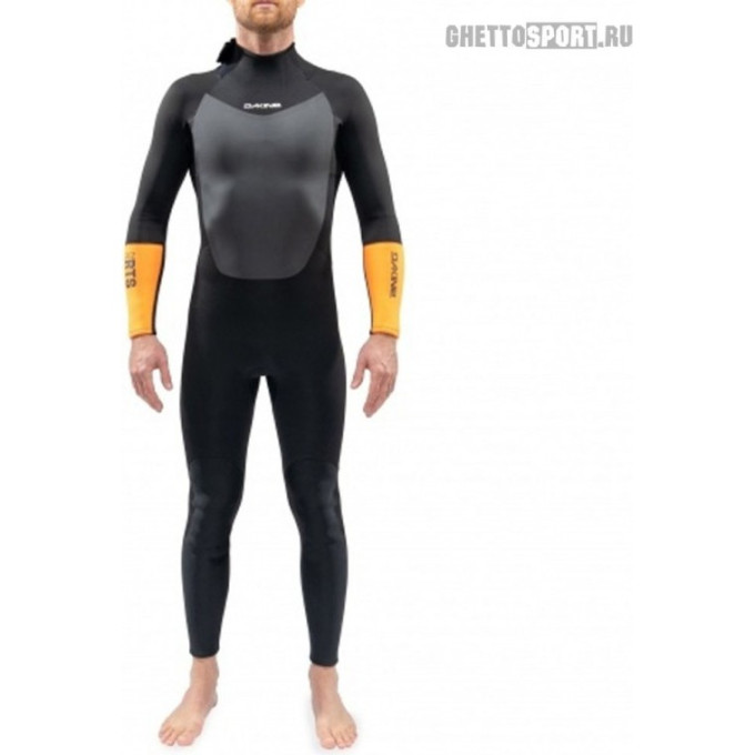 Гидрокостюм DAKINE MEN'S RTA BACK ZIP FULL SUIT 3/2mm Black/Yellow Размер L